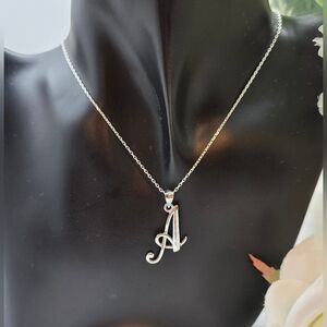 🥰 THE PERFECT SIMPLE INITIAL STERLING SILVER NECKLACE